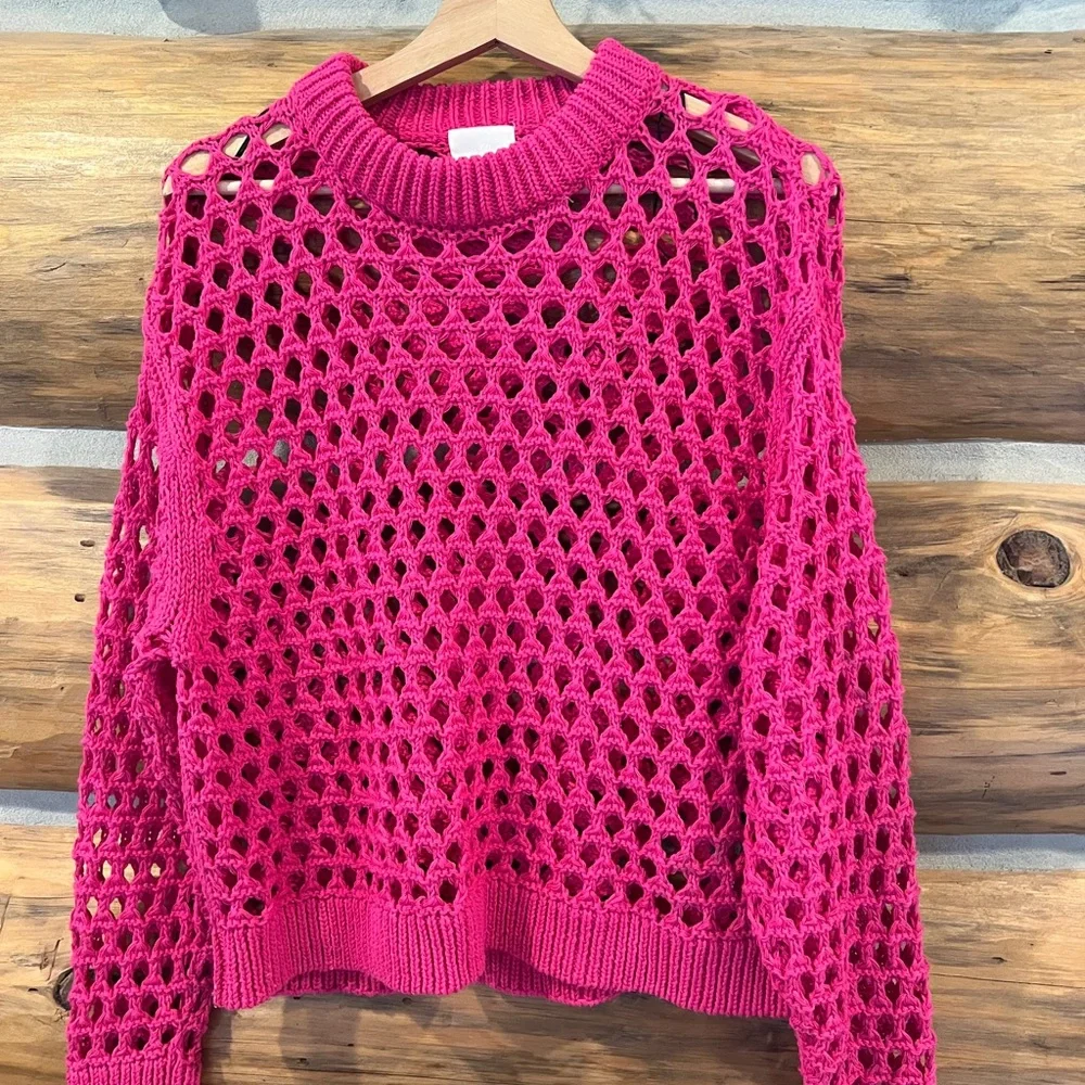 H&M Oversized Pointelle Knit Jumper - Picture 3 of 5